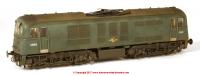 OO71-097 DJ Models Class 71 Electric Locomotive number E5002 in BR Plain Green livery and weathered finish